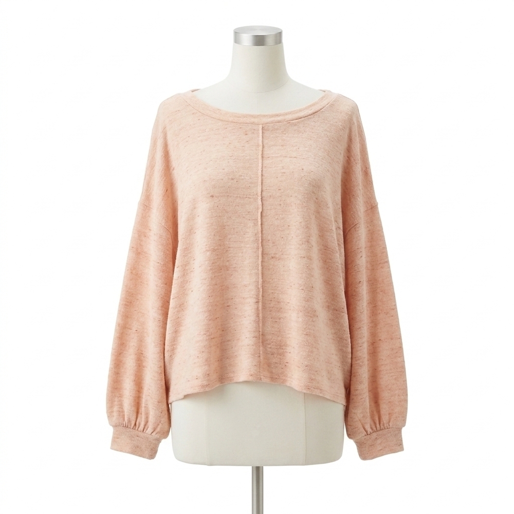 NEW PROJECT SOCIAL T major crush v back cozy sweater in rose